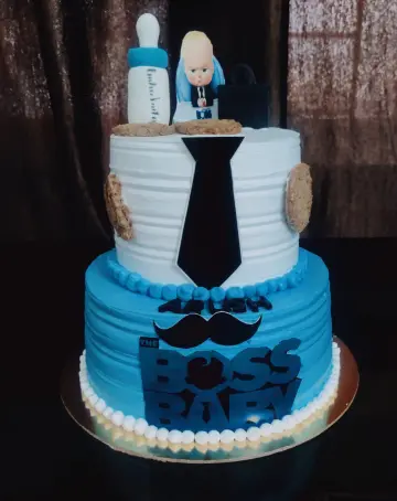 Boss baby theme cake